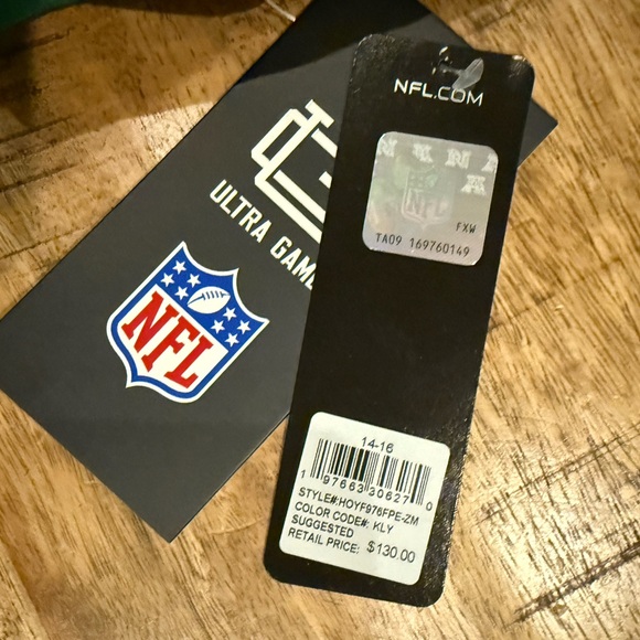 Philadelphia Eagles Jacket Youth 14-16 - Vintage Retro Kelly Green - Picture 4 of 7